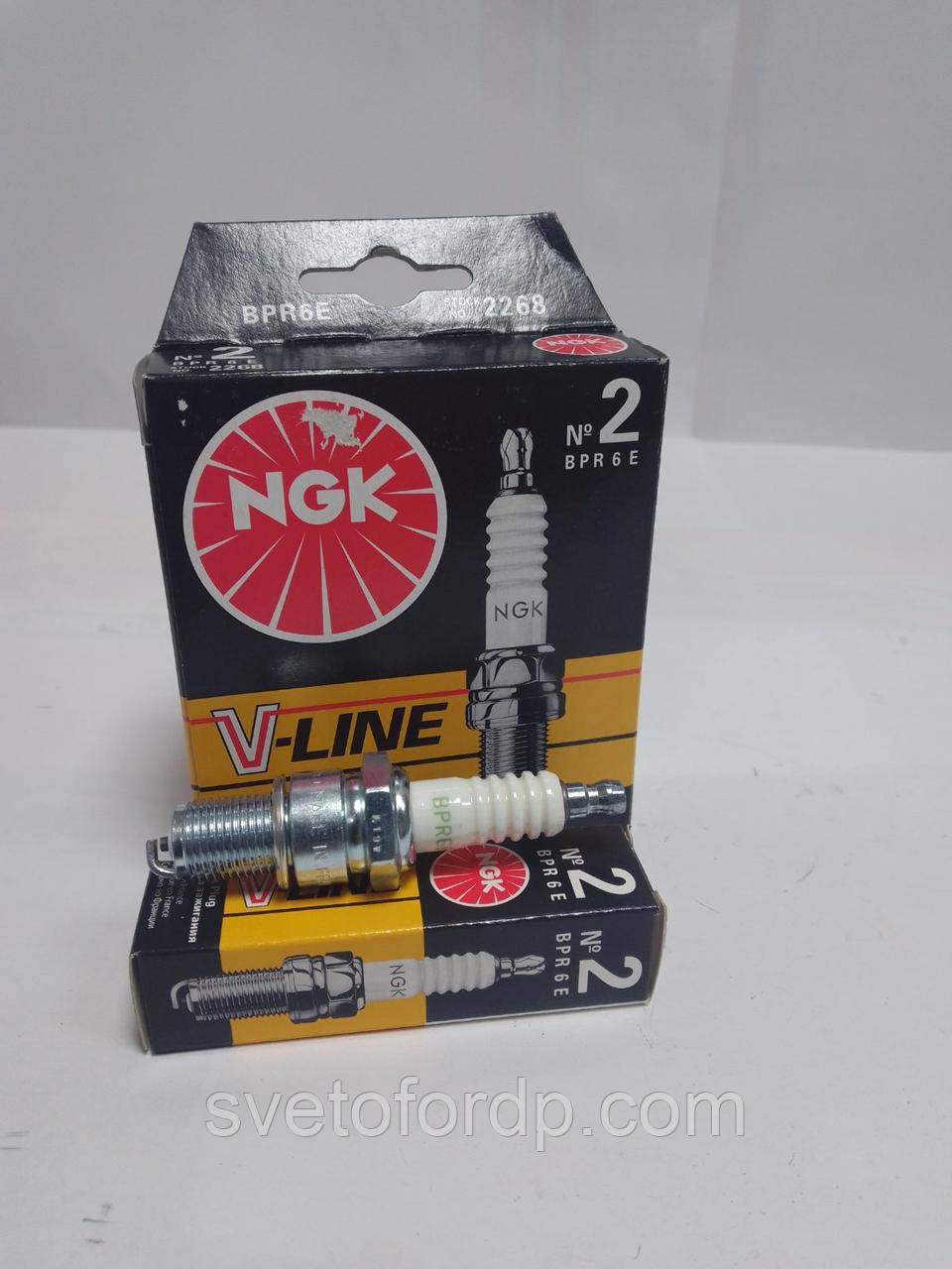 Свічка запалювання 2101, 2105, 2106, 2107, 2108, 2109, 2110, Таврія 1102, 1103, 1105, Ланос, Сенс комплект 4 штуки, NGK, BPR6E, фото 1