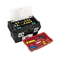 Ящик для инструментов Tayg Box 450 с блокирующей ручкой, с вкладкой и органайзером в крышке 45х28,5х25 см