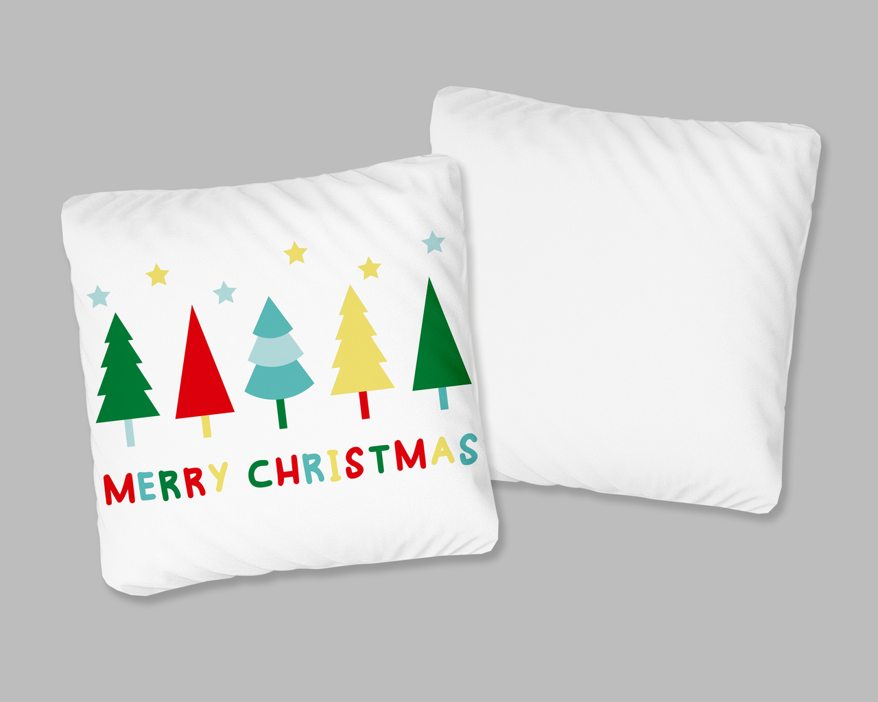 Декоративна подушка для сублімації з новорічним принтом 35х35см. NP21_94, фото 1
