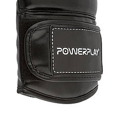 Боксерські рукавиці PowerPlay 3016 Contender Чорно-Білі 10 унцій, фото 5