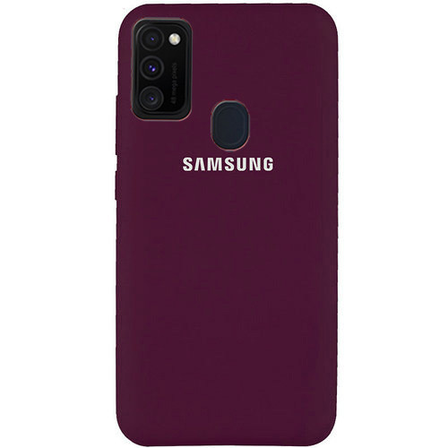 Чехол Silicone case для Samsung Premium M30S/M21 Marsala (23) марсала