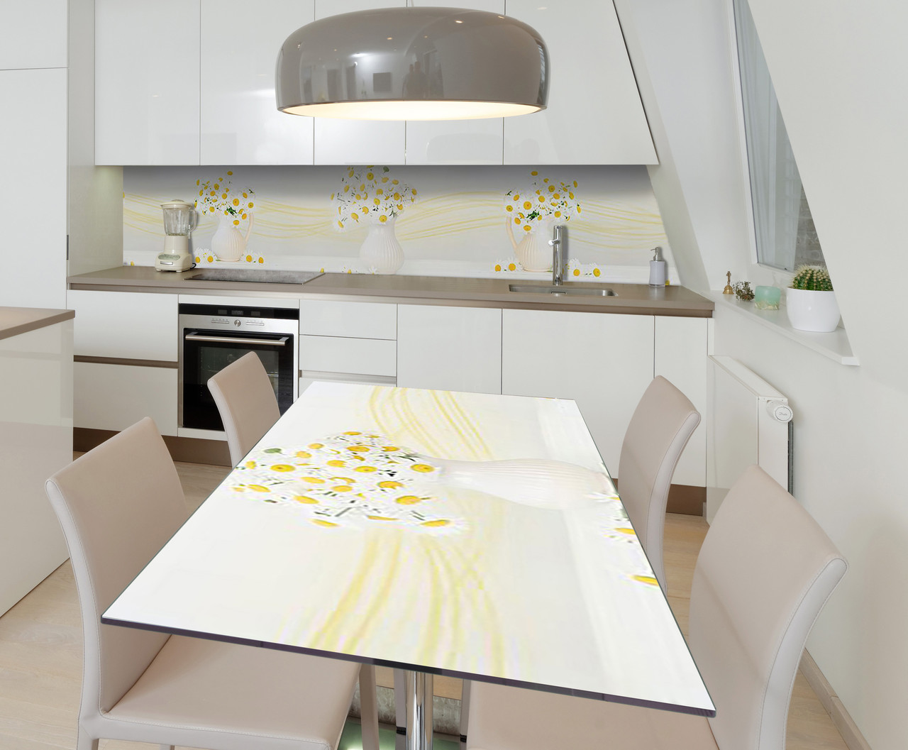 65х120 см Наклейка для кухонного столу, плівка для кухонних меблів, наклейки на кухню, кухонні наклейки, плівка пвх Z181325/1st, фото 1