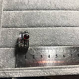 Гранат кільце спиннер з гранатом в сріблі 18 розмір Індія, фото 7