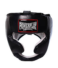 Боксерський шолом тренувальний PowerPlay 3065 Чорний L/XL, фото 4