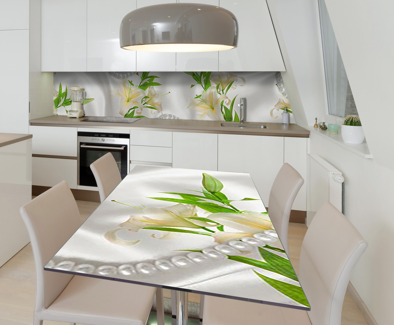 65х120 см Наклейка для кухонного столу, плівка для кухонних меблів, наклейки на кухню, кухонні наклейки, плівка пвх Z181330/1st, фото 1