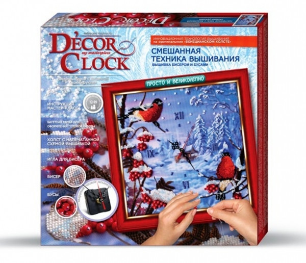 Набір для творчості Decor Clock "Снігурі" 4298-01-03DT з годинником