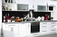 60х250 см, Фотопечать фартук абстракция Кухонный фартук ПВХ, пленка для кухонной мебели, оклейка кухни Z181520