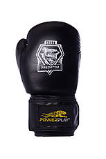 Боксерські рукавиці PowerPlay 3001 Чорно-Жовті 16 унцій, фото 5