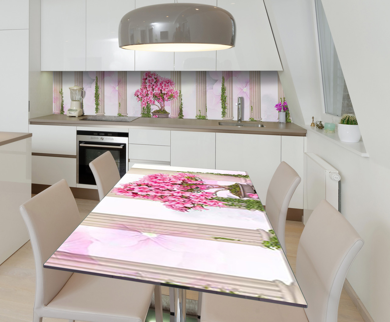 65х120 см Наклейка для кухонного столу, плівка для кухонних меблів, наклейки на кухню, кухонні наклейки, плівка пвх Z181659/1st, фото 1
