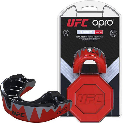 Капа OPRO Platinum UFC Hologram Red Metal/Black (art. 002261001), фото 1