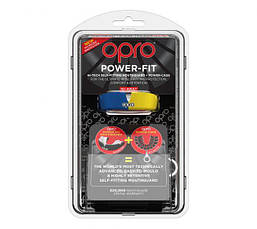 Капа OPRO Power-Fit Hi-Tech Self-Fitting Blue/Yellow (art002293007), фото 4