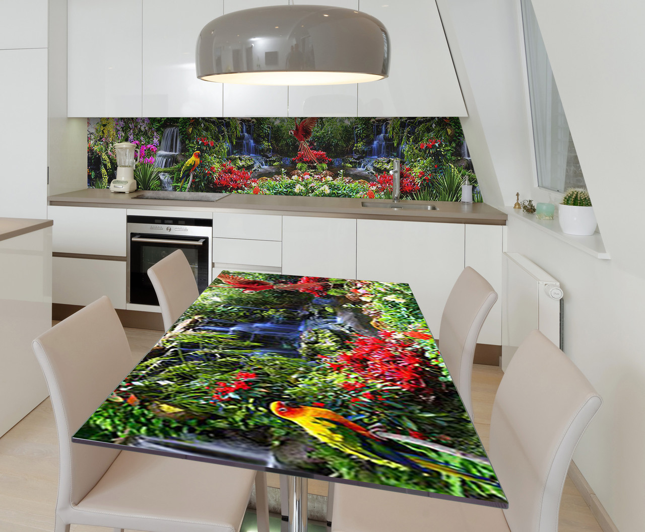 65х120 см Наклейка для кухонного столу, плівка для кухонних меблів, наклейки на кухню, кухонні наклейки, плівка пвх Z181669/1st, фото 1