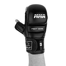 Рукавиці для MMA PowerPlay 3026 Чорні S, фото 6