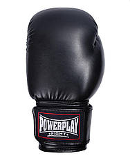 Боксерські рукавиці PowerPlay 3004 Classic Чорні 18 унцій, фото 6