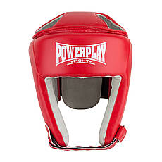Боксерський шолом тренувальний PowerPlay 3084 червоний L, фото 3