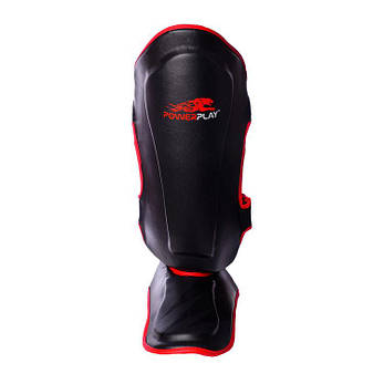 Захист гомілки й стопи PowerPlay 3034 чорно-червона S, фото 3