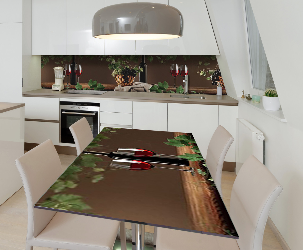 65х120 см Наклейка для кухонного столу, плівка для кухонних меблів, наклейки на кухню, кухонні наклейки, плівка пвх Z181605/1st, фото 1