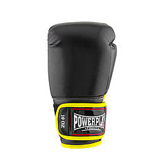 Боксерські рукавиці PowerPlay 3074 чорні 10 унцій, фото 4