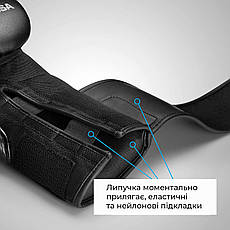 Боксерські рукавиці Hayabusa S4 - Чорні 12oz (Original) Шкіра, фото 6