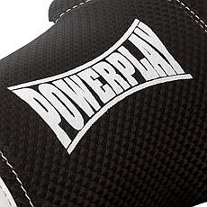 Боксерські рукавиці PowerPlay 3011 Evolutions Чорно-Білі карбон 14 унцій, фото 4