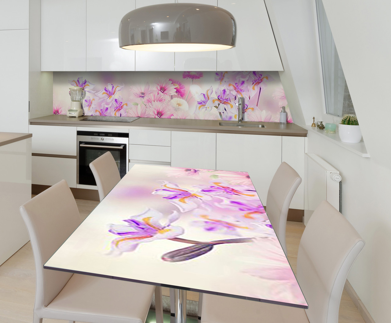 65х120 см Наклейка для кухонного столу, плівка для кухонних меблів, наклейки на кухню, кухонні наклейки, плівка пвх Z181623/1st, фото 1