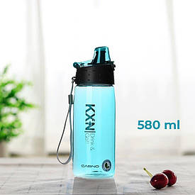 Пляшка для води CASNO 580 мл KXN-1179 Блакитна