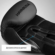 Боксерські рукавиці Hayabusa S4 - Сірі 16oz (Original) Шкіра, фото 6