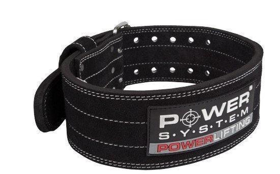 Пояс для пауерліфтингу Power System PS-3800  PowerLifting шкіряний Black XL