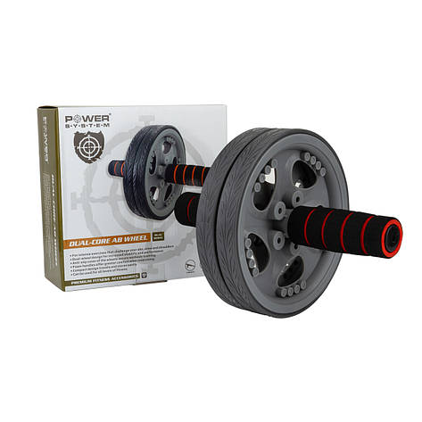 Колесо для преса Power System PS-4042 Dual-Core Ab Wheel Grey/Black, фото 2