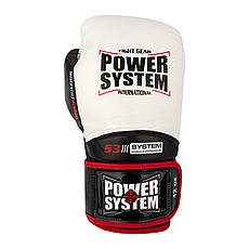 Боксерські рукавиці Power System PS 5004 Impact White 16 унцій, фото 3