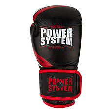 Боксерські рукавиці Power System PS 5005 Black/Red 16 унцій, фото 3
