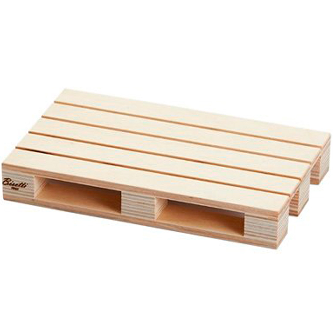 Дошка для подачі страв дерев'яна "Палета S" 20 x12 x3 см Bisetti 26121