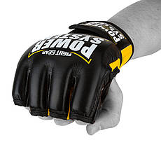 Рукавички для ММА Power System PS 5010 Katame Evo Black/Yellow S/M, фото 6