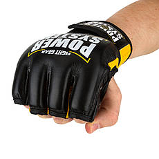 Рукавички для ММА Power System PS 5010 Katame Evo Black/Yellow L/XL, фото 3