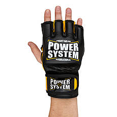 Рукавички для ММА Power System PS 5010 Katame Evo Black/Yellow L/XL, фото 5