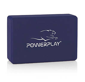 Блок для йоги PowerPlay 4006 Yoga Brick Темно-синій