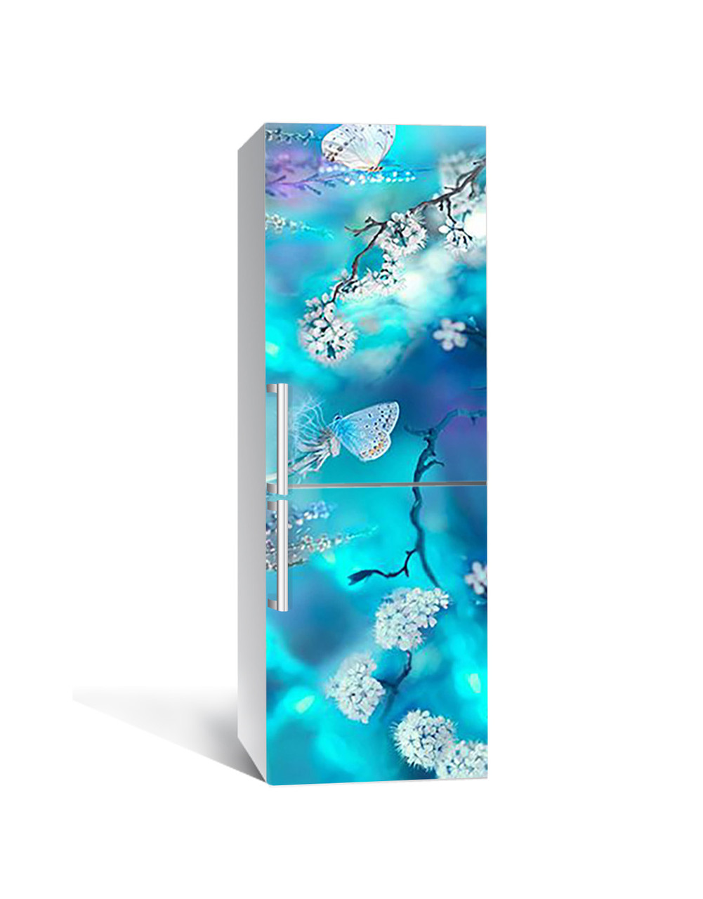 65х200 см Плівка самоклеюча для холодильника, декор холодильника, шпалери для холодильника Бірюзові мрії, фото 1