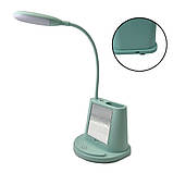 Настільний світильник світлодіодний LED із дзеркалом та підставка для телефону YW9071 М'ятний Лампа настільна, фото 5