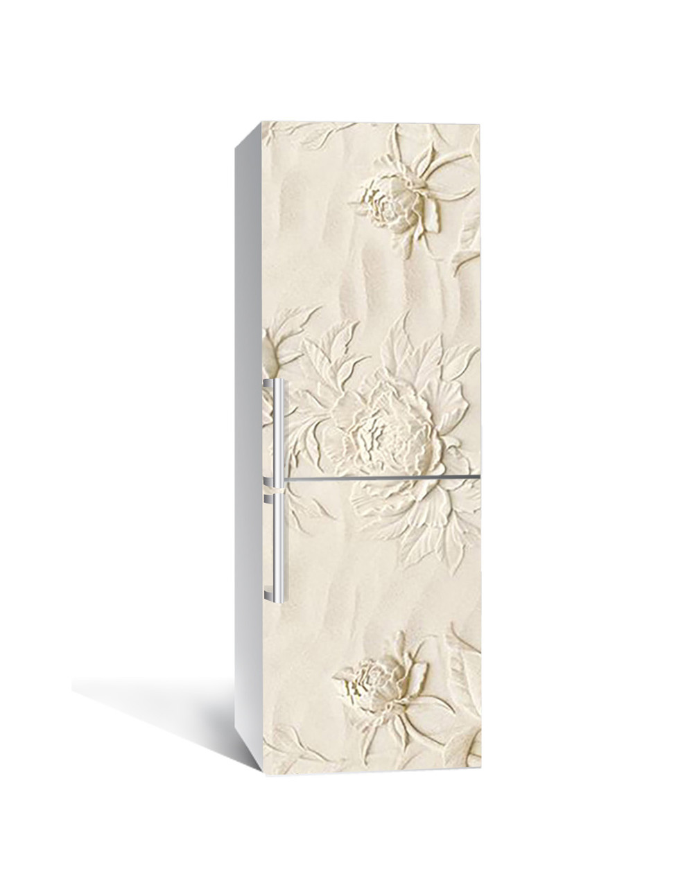 65х200 см Плівка самоклеюча для холодильника, декор холодильника, шпалери для холодильника Відбитки півонії, фото 1