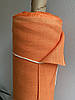 Помаранчева лляна тканина, колір 1250, фото 2