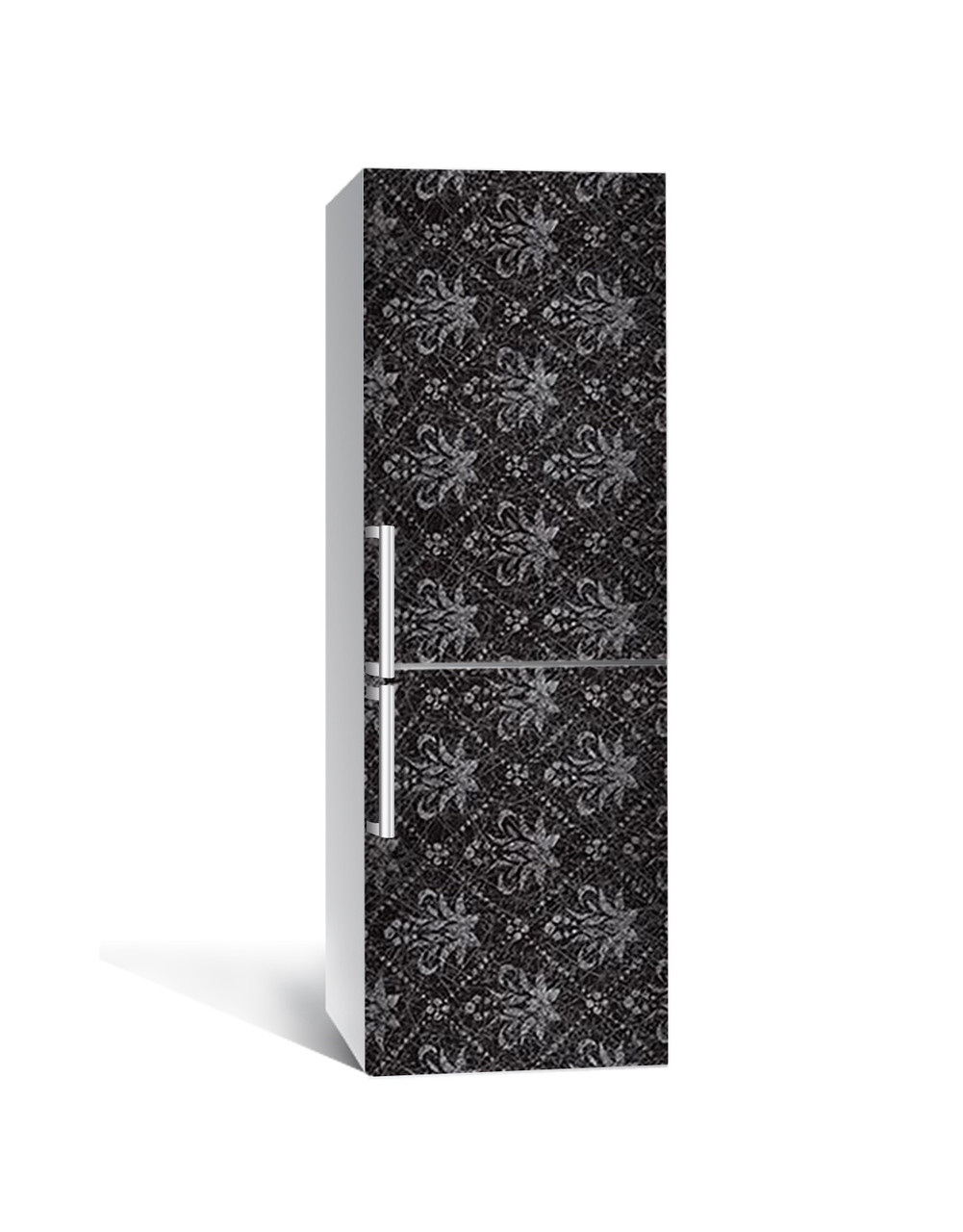65х200 см Плівка самоклеюча для холодильника, декор холодильника, шпалери для холодильника Чорний імператор, фото 1