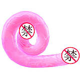 Двосторонній фалоімітатор "Double Dong" - 31,5*3,5 см - Тілесний, фото 4