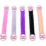 Двосторонній фалоімітатор "Double Dong" - 31,5*3,5 см - Тілесний, фото 3