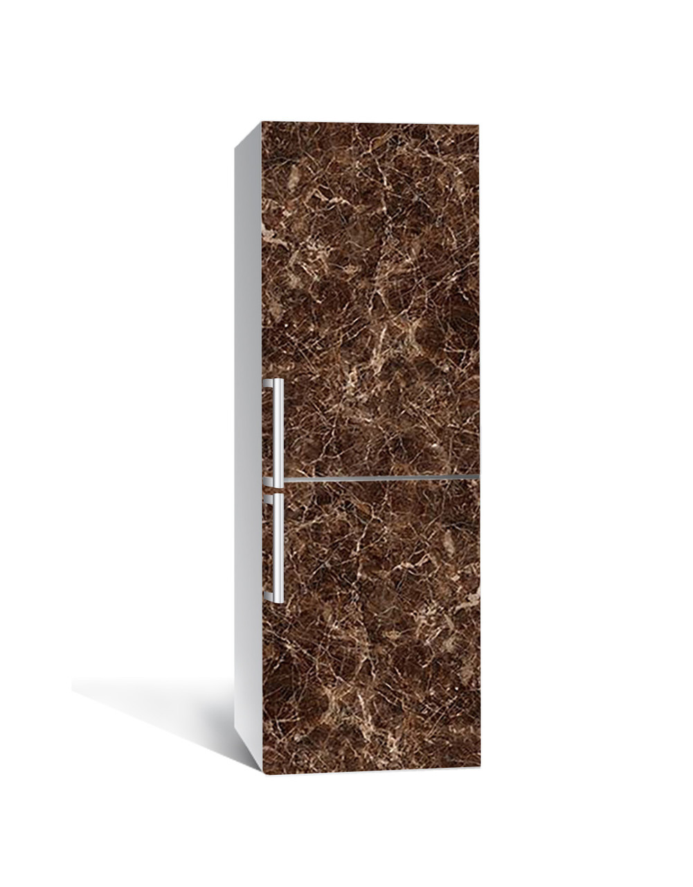 65х200 см Плівка самоклеюча для холодильника, декор холодильника, шпалери для холодильника Шоколадний мармур, фото 1