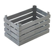 Підставка для цукру та чаю "ящик для фруктів", пластик, колір срібний The Bars C011MS