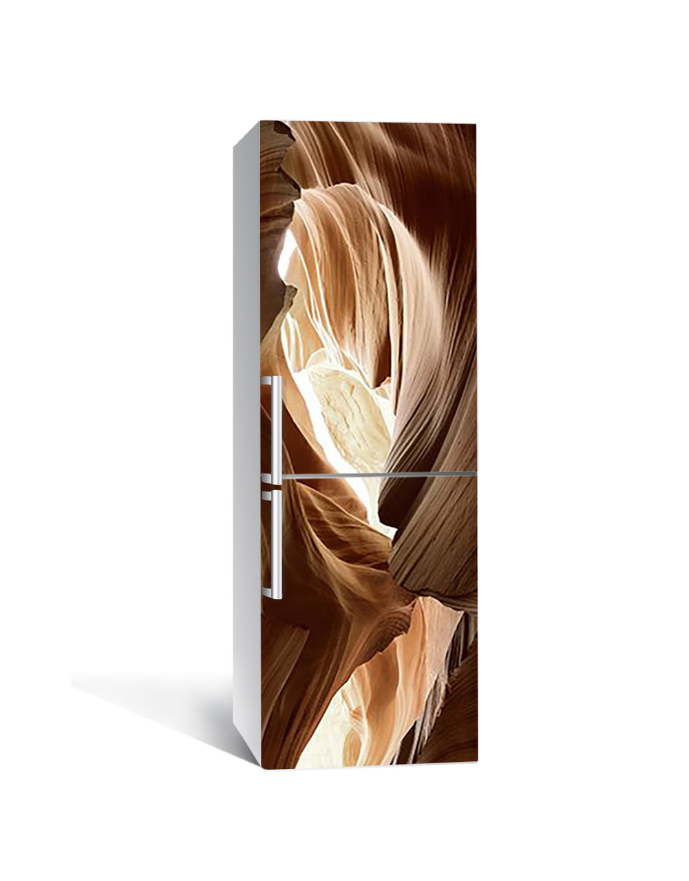 65х200 см Плівка самоклеюча для холодильника, декор холодильника, шпалери для холодильника Піщані печери, фото 1