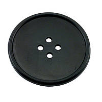 Костер "Button" d 100 мм, цвет черный, каучук The Bars D001B