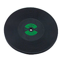 Костер "LP Disk" d 100 мм, цвет черный с зеленой вставкой, каучук The Bars D005G