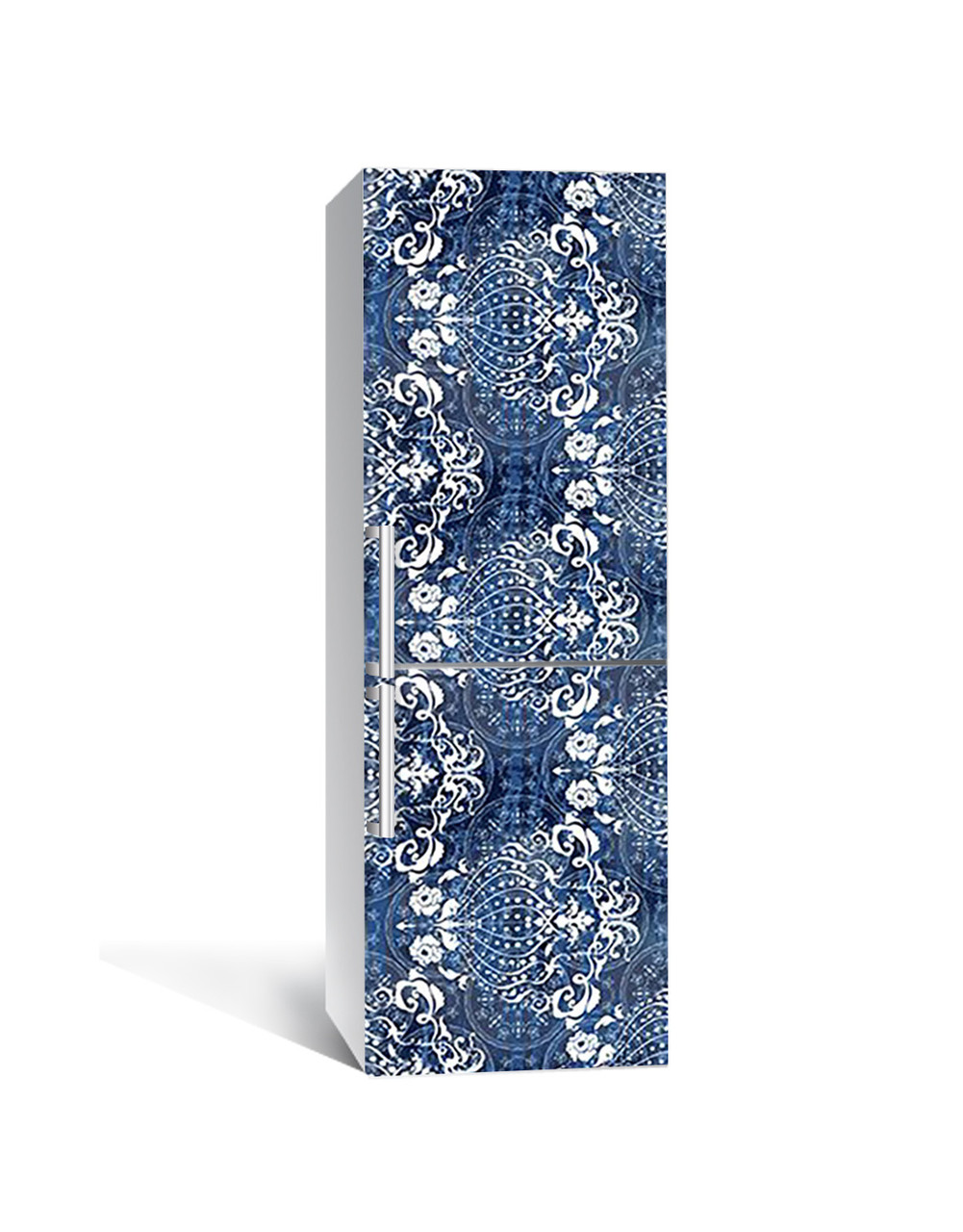 Наклейка самоклейка на холодильник Імператорський індиго 60х180 cм декор для обклеювання холодильника, фото 1