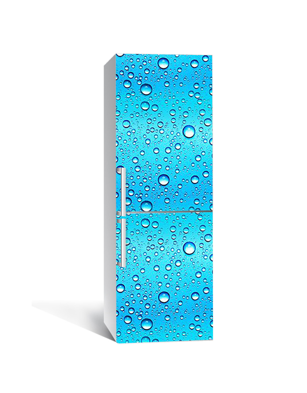 Наклейка самоклейка на холодильник Краплі океану 60х180 cм декор для обклеювання холодильника самоклеюча, фото 1
